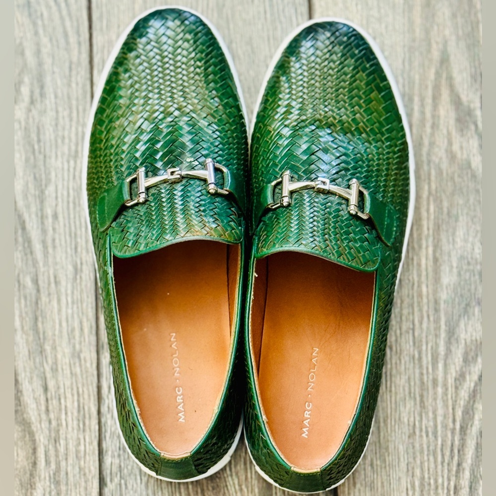 Marc Nolan Boardwalk Bit Green Loafer Sneakers / Loafers - Picture 7 of 9